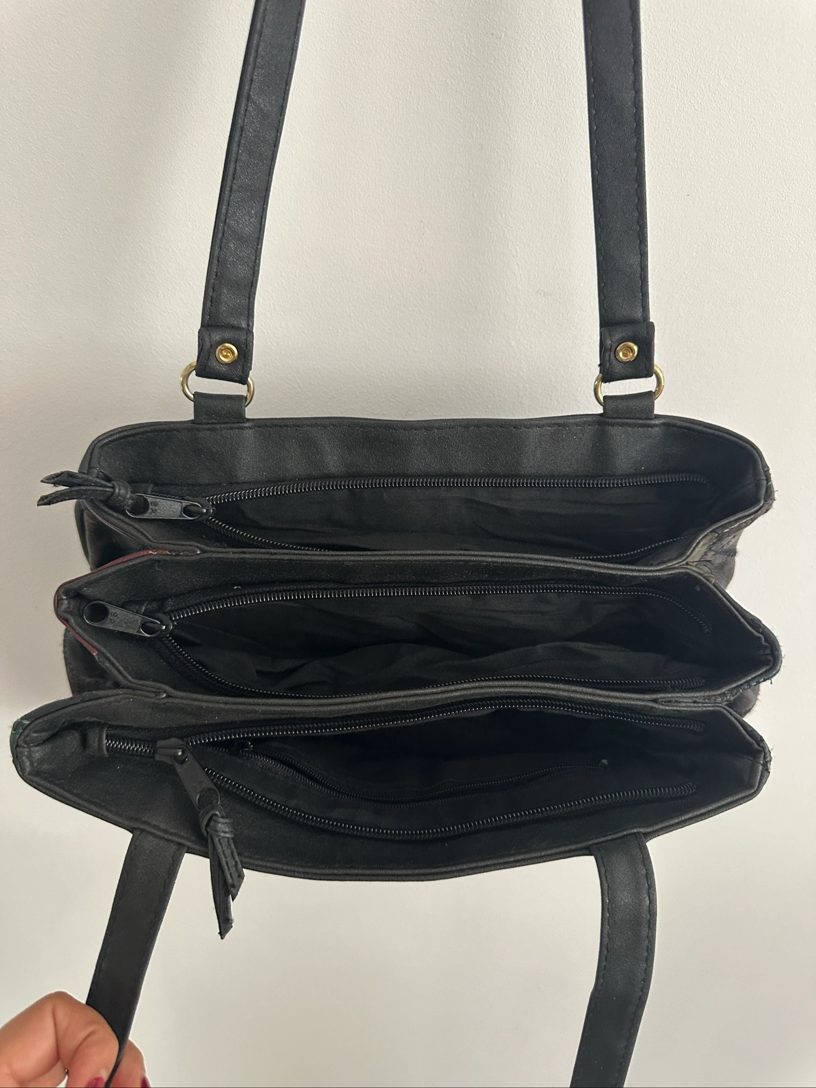 Bolso de piel Patchwork Splendid Vintage | Y2K | Multi bolsillos | Cuero – photo 3